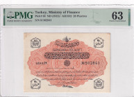 Türkiye, Ottoman Empire, 20 Kurush, 1913, UNC, p88a, Talat / Hüseyin Cahid