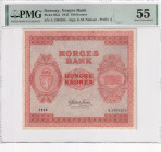 Norway, 100 Kroner, 1945, AUNC, p28a1, Very Rare