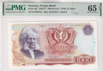 Norway, 1.000 Kroner, 1987, UNC, p40c