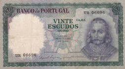 Portugal, 20 Escudos, 1960, VF, p163a