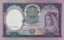 Portugal, 1.000 Escudos, 1961, VF, p166