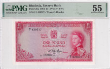 Rhodesia, 1 Pound, 1964, AUNC, p25a