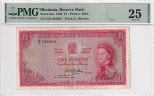 Rhodesia, 1 Pound, 1964, VF, p25a