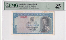 Rhodesia, 10 Shilings, 1968, VF, p27b