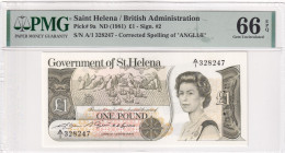 Saint Helena, 1 Pound, 1981, UNC, p9a