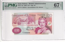 Saint Helena, 10 Pounds, 2004, UNC, p12a