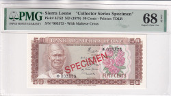 Sierra Leone, 50 Cents, 1979, UNC, p4CS2, SPECIMEN