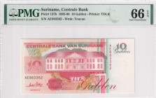 Suriname, 10 Gulden, 1995-98, UNC, p137b