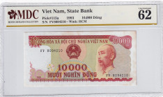 Viet Nam, 10.000 Dông, 1993, UNC, p115a, State Bank