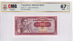 Yugoslavia, 100 Dinara, 1963, UNC, p73a