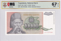 Yugoslavia, 10.000 Dinara, 1993, UNC, p129a