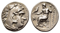 KINGS of MACEDON Alexander III the Great. (336-323 BC).Kolophon.Drachm.Struck under Antigonos I Monophthalmos, circa 310-301.

Obv : Head of Herakle...