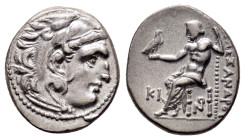 KINGS of MACEDON Alexander III the Great.(336-323 BC). Lampsakos.Drachm.

Obv : Head of Herakles right, wearing lion skin.

Rev : AΛΕΞΑΝΔΡΟΥ.
Zeu...