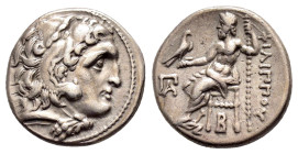 KINGS of MACEDON. Philip III Arrhidaios.(323-317 BC). Kolophon.Drachm.

Obv : Head of Herakles right, wearing lion skin.

Rev : ΦΙΛΙΠΠΟΥ.
Zeus se...