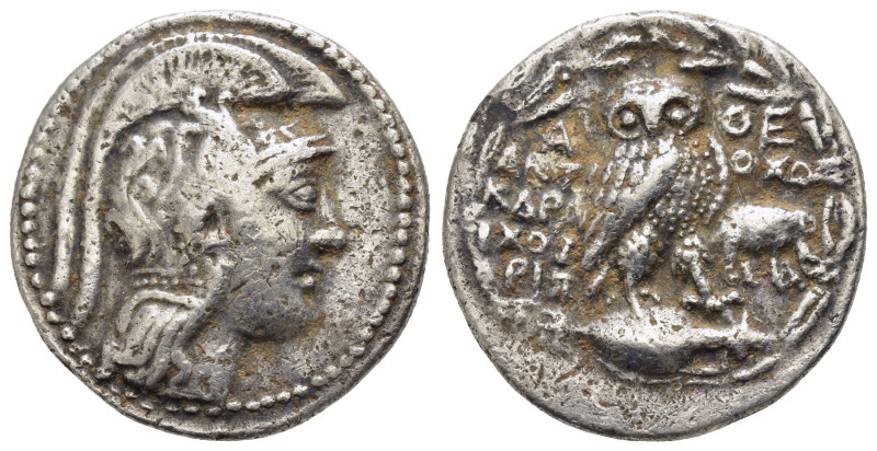 ATTICA. Athens.(151/0 BC). New Style Coinage.Tetradrachm.

EX BIGA.

Conditi...