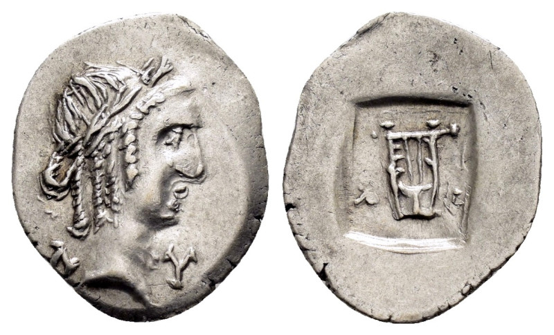 LYCIAN LEAGUE.Masikytes.(Circa 48-42 BC).Hemidrachm.

Obv : Laureate head of A...