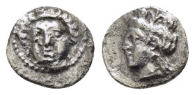 CILICIA. Uncertain.(4th century BC).Obol.

EX BIGA.

Condition : The coin is in a moderately worn condition with some details still visible. The s...