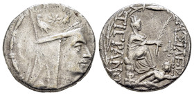KINGS of ARMENIA. Tigranes II The Great.(95-56 BC).Tigranokerta.Tetradrachm.

Obv : Draped bust of Tigranes II to right, wearing five-pointed tiara ...