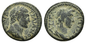 MYSIA. Attaus. Trajan.(98-117). Ae.

Obv : ΑYT ΚΑΙСΑΡ CЄB.
Laureate head of Trajan right.

Rev : ΑΤΤΑΙΤΩΝ.
Draped bust of the senate right.
RPC III on...
