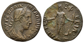 IONIA. Ephesus.Gallienus.(253-268).Ae.

Obv : ΑΥΤ Κ ΠΟ ΛΙΚ ΓΑΛΛΙΗΝΟϹ.
Laureate, draped and cuirassed bust of Gallienus, right.

Rev : ΑΡΤΕΜΙϹ ΕФΕ...