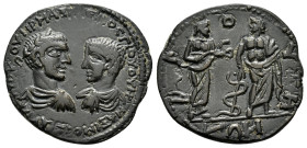 PHRYGIA. Bruzus. Maximinus I with Maximus Caesar.(235/6-238).Ae.

Obv : ΑΥΤ Κ Γ ΙΟΥ ΟΥΗΡ ΜΑΞΙΜΕΙΝΟϹ Γ ΙΟΥ ΟΥΗ ΜΑΞΙΜΟϹ Κ.
Facing busts of Maximinus ...