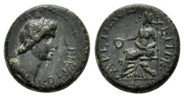 PHRYGIA. Cotiaeum. Pseudo-autonomous. Time of Galba.(68-69). Ae.

Obv : KOTIAEIΣ ΣVNKΛHTON.
Laureate and draped bust of the Senate right.

Rev : EΠI K...