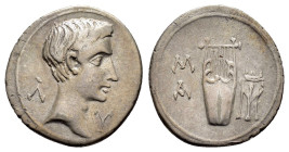 LYCIAN LEAGUE. Augustus.(27 BC-AD 14). Drachm.

Rev : Λ-Υ.
Bare head right.

Obv : M-A.
lyre; tripod in right field.
RPC I 3308.

Condition :...
