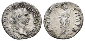 CAPPADOCIA.Caesarea.Trajan .(98-117).Drachm.

Obv : ΑΥΤ ΚΑΙϹ ΝΕΡ ΤΡΑΙΑΝΟϹ ϹΕΒ ΓΕΡΜ.
Laureate head right.

Rev : ΔΗΜ ΕΞ ΥΠΑΤ Β.
Eleutheria standi...