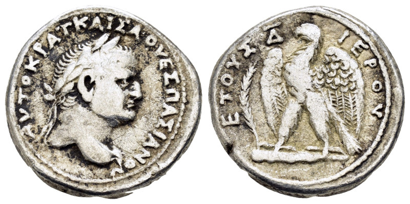 SYRIA. Seleucis and Pieria. Antioch. Vespasian.(69-79). Tetradrachm.

Obv : AY...