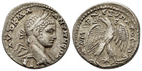 SYRIA. Seleucis and Pieria. Antioch. Elagabalus.(218-222).Tetradrachm.

Obv : AVT K M ANTWNEINOS SEB.
Laureate head right, slight drapery.

Rev :...