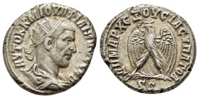 SYRIA. Seleucis and Pieria. Antioch. Philip I The Arab.(244-249). Tetradrachm.

Obv : AVTOK K M IOVΛI ΦIΛIΠΠOC CЄB.
Radiate, draped and cuirassed b...