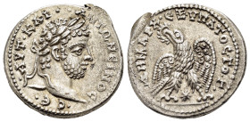 SELEUCIS and PIERIA. Laodicea ad Mare. Caracalla (198-217). Tetradrachm.

Obv : AYT KAI ANTΩNЄINOC CЄ.
Laureate head right.

Rev : ΔHMAPX ЄΞ YΠAT...