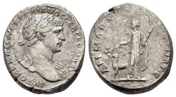 ARABIA. Bostra. Trajan.(98-117). Tridrachm.

Obv : ΑΥΤΟΚΡ ΚΑΙC ΝЄΡ ΤΡΑΙΑΝOC CЄΒ ΓЄΡΜ ΔΑΚ.
Laureate head right .

Rev : Arabia standing facing, he...