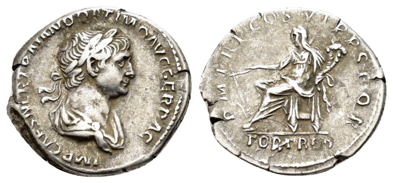 TRAJAN.(98-117).Rome.Denarius.

Obv : IMP CAES NER TRAIAN OPTIM AVG GER DAC PA...