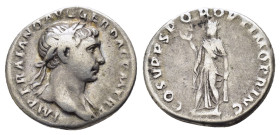 TRAJAN (98-117).Rome.Denarius.
EX BIGA.

Condition : This coin is in relatively good condition with clear details on both the obverse and reverse side...