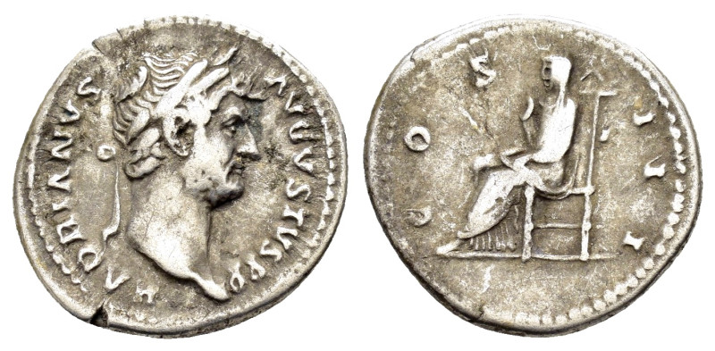 HADRIAN.(117-138).Rome.Denarius.

Obv : HADRIANVS AVGVSTVS P P.
Laureate bust...