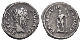 SEPTIMIUS SEVERUS (193-211).Rome.Denarius.

Obv : SEVERVS PIVS AVG.
Laureate head right.

Rev : P M TR P XVII COS III P P.
Neptune standing left...