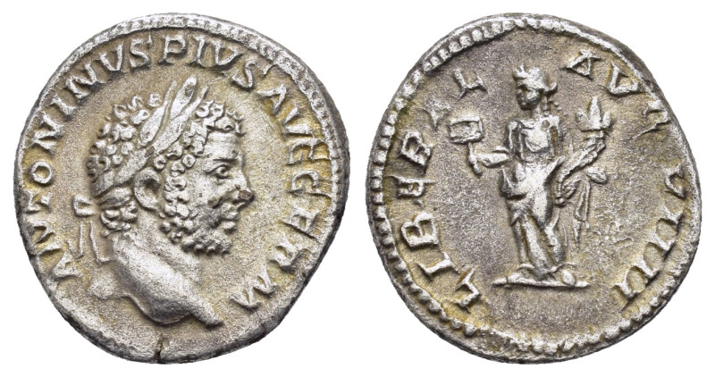 CARACALLA.(197-217).Rome.Denarius.

Obv : ANTONINVS PIVS AVG GERM.
Laureate h...