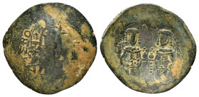 ALEXIUS III ANGELUS-COMNENUS.(1195-1203). Trachy. Constantinople.

Obv : KЄPO H ΘЄI / IC - XC.
Bust of Christ Pantokrator facing.

Rev : Alexius ...