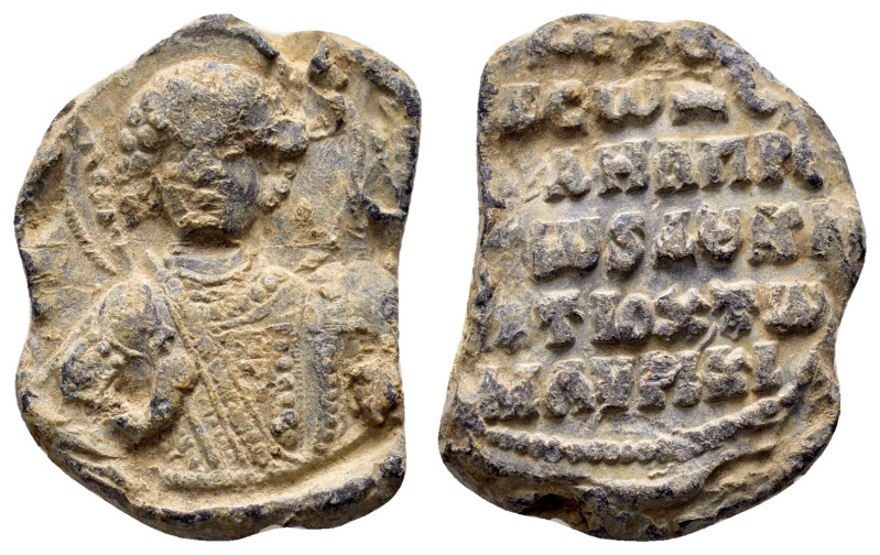 BYZANTINE LEAD SEAL.Michael Maurex, proedros and dux Antiocheias.(11th Century)....