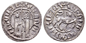 CILICIAN ARMENIA.Hetoum I and Zabel.(1226-1270).Sis.Tram.

Obv : Zabel and Hetoum standing facing one another, each crowned with head facing and hol...