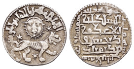 SELJUQ of RUM.Kaykhusraw II.(1211-1220 ).Siwas (سيواس).AH 640.Dirham.

Obv : الامام المستنصر بالله امير المؤمنين.
Lion advancing right, three stars...