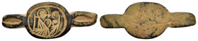 BYZANTINE BRONZE ICON.(10th-11th century ).Ae.

Condition : Good very fine

Material : Bronze.

Weight : 2.46 gr
Diameter : 37X14 mm