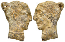 ANCIENT ROMAN LEAD VATIVE HEAD of a FEMALE.(Circa. 1st - 3rd Century).Pb.

Condition : Good very fine

Material : Load..

Weight : 18.18 gr
Dia...