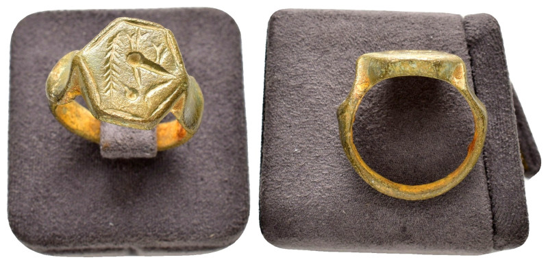 ANCIENT BYZANTINE BRONZE RING.(10th-11th century).Ae.

Condition : Good very f...
