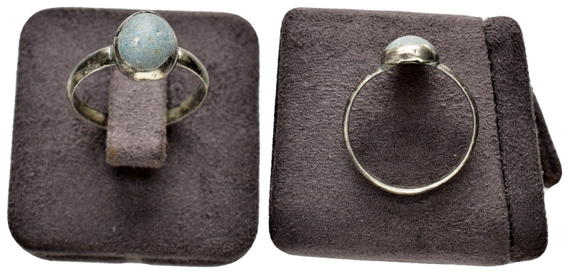 ANCIENT BYZANTINE SILVER RING.(7rd–9th centuries).Ar.

Condition : Good very f...