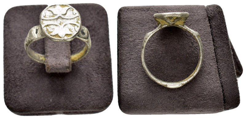ANCIENT BYZANTINE SILVER RING.(7rd–9th centuries).Ar.

Condition : Good very f...