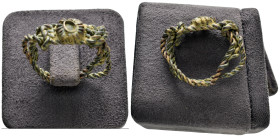 ANCIENT BYZANTINE BRONZE RING.(10th-11th century).Ae.

Condition : Good very fine

Material : Bronze.

Weight : 2.78 gr
Diameter : 24 mm