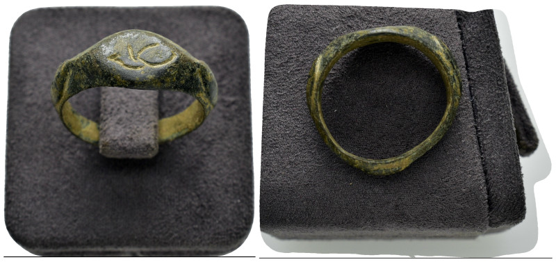 ANCIENT BYZANTINE BRONZE RING.(7rd–8th centuries).Ae.

Condition : Good very f...