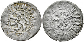 Władysław Jagiełło 1386-1434, Kwartnik ruski, Av.: Orzeł, RV.: Lew.